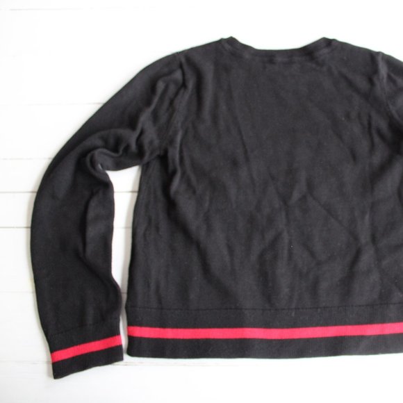 GAP Kids Holiday Rose Graphic Knit Crewneck Sweater - Picture 6 of 7